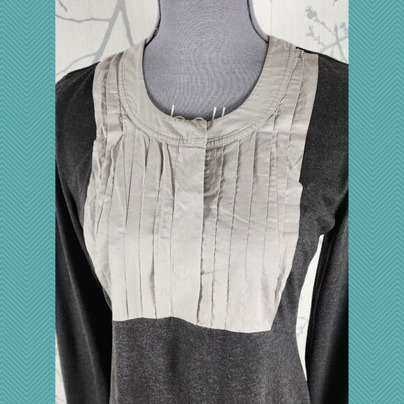 Simply Vera Wang Pleated Bib Front Midi Dress - Picture 2 of 5